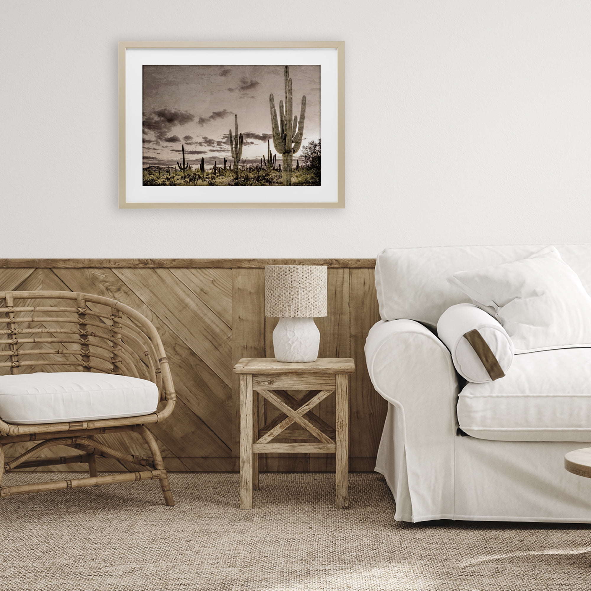 Stupell Industries Desert Sky Wilderness Birch Framed Print Under Glass, design by Kim Allen