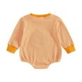 thumbnail image 4 of Staki Baby Boy Onesies Baby Bodysuits Long Sleeve Funny for Boys-Newborn Infant Toddler Clothes(Orange,12-18 Months), 4 of 8