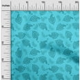 thumbnail image 2 of oneOone Rayon Turquoise Blue Fabric Asian Paisley Dress Material Fabric Print Fabric By The Yard 56 Inch Wide, 2 of 4
