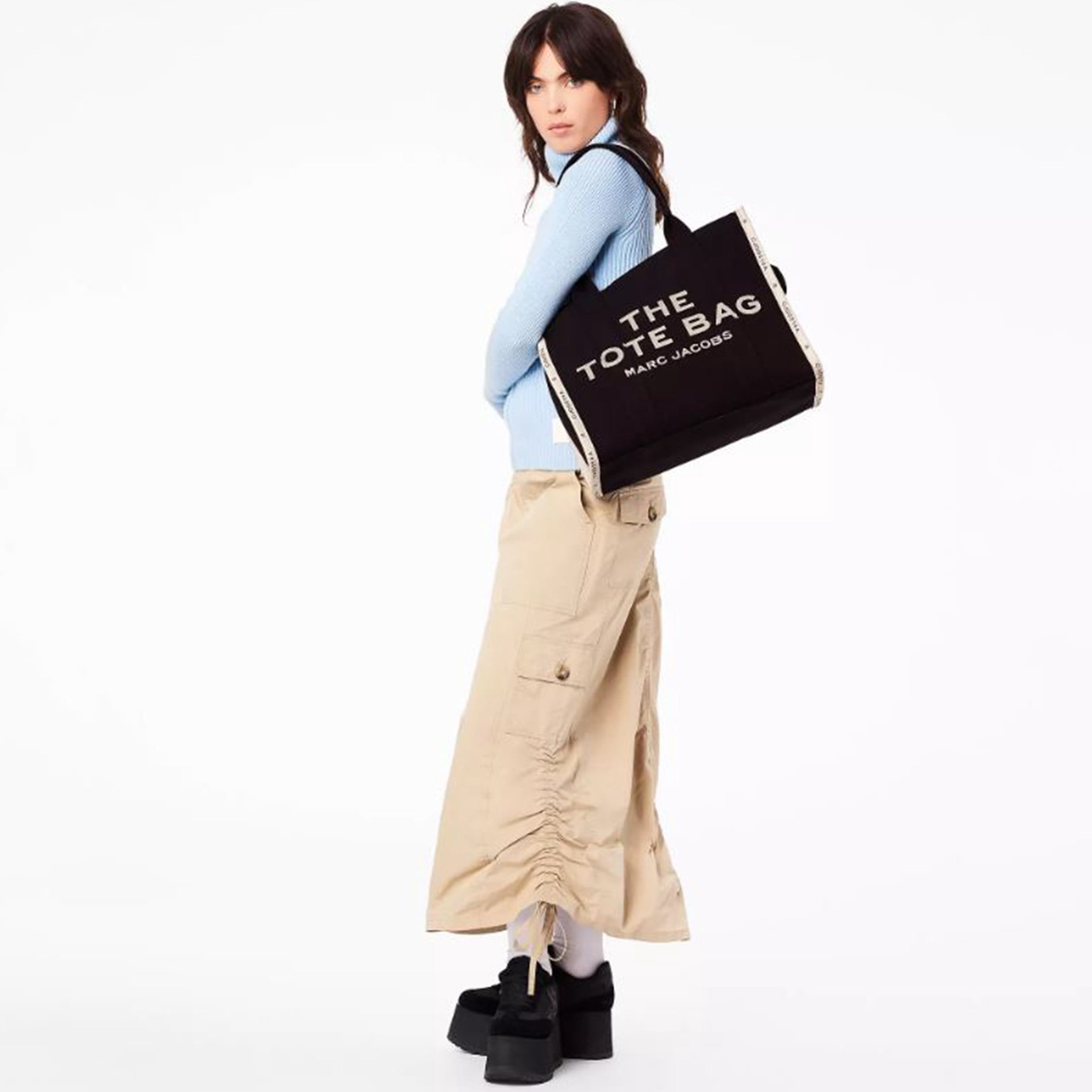 Marc Jacobs The Jacquard Large Tote Bag - Black