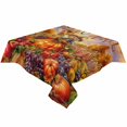 thumbnail image 2 of Fall Scarecrows Tablecloth Square Table Cloth 60x60 , Waterproof Tablecloth Outdoor Table Cloth, Autumn Thanksgiving Farm Pumpkins Fruit Washable Table Cover for Kitchen Dining Party, 2 of 8