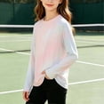 thumbnail image 5 of Girls Tie Dye Long Sleeve Sun Protection Shirt Quick Dry UPF 50+ Breathable White,Size 9-10 T, 5 of 6