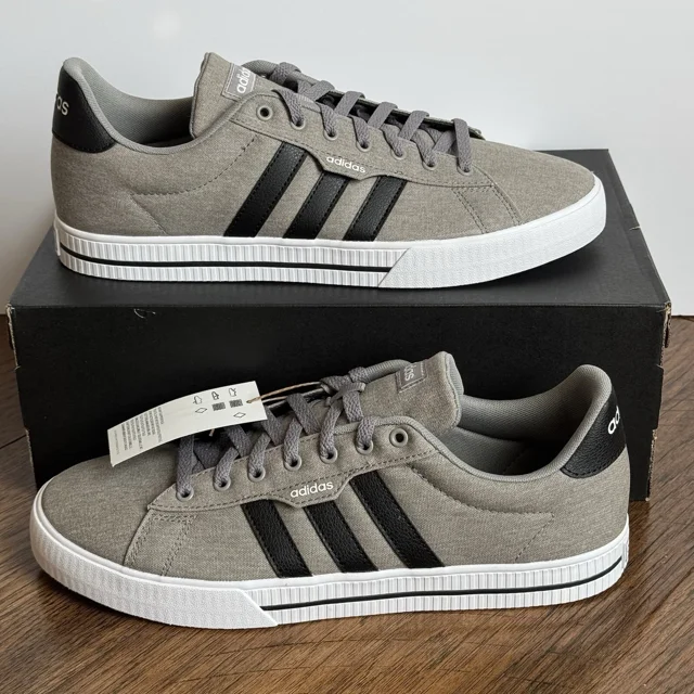 Ad-id-as Daily 3.0 Shoes Men’s Size 12 Casual Skateboarding Dove Gray FW3270 New