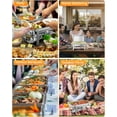thumbnail image 7 of Lumiparty Chafing Dish for Buffet 6 Pack, 8 QT Food Servers and Warmers Stainless Steel Chafing Dish Buffet Set with Water Pan for Parties, Weddings, Banquets, and Catering, Silver, 7 of 7