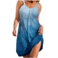 thumbnail image 1 of RKSTN Robe d'Été pour Femmes, Robe d'Été Imprimée Sans Manches Col Rond Sexy Robe Décontractée Fluide Robes de Plage Robes Grande Taille pour Femmes, 1 of 4