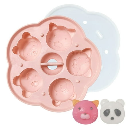 

Hloma 1 Set Baby Food Supplement Mold with Lid Easy Demoulding Baby Silicone Food Mold for Kindergarten