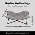 thumbnail image 3 of TRIXIE Elevated Camping Cot, Folding Dog Bed, Raised Travel Lounger for Medium Dogs up to 80 Pounds, 3 of 6