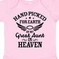 thumbnail image 4 of Inktastic Handpicked for Earth by My Great Aunt in Heaven Boys or Girls Baby Bodysuit, 4 of 5