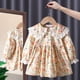 thumbnail image 1 of Vestido de princesa de moda para niñas, estilo de lunares de colores, con cuello de muñeca, dulce y lindo para primavera y otoño, 1 of 6