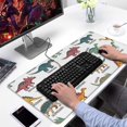 thumbnail image 2 of Long Mouse Pads for Desk,White Dinosaurs with Labels Playfully Desk Mats on Top Of Desks, Desk Mouse Pad Extra Large with 3mm Non-Slip Base and Stitched Edge for Gaming,Office,Work,Home 31.5"x15.7", 2 of 6