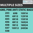 thumbnail image 4 of 6 Mil Pink Anti-Static Heavy Duty Plastic Flat Bags - 6" x 12" & (1000 Bags), 4 of 7