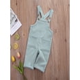 thumbnail image 4 of Gureui Toddler Baby Boy Girl Corduroy Overalls Solid Color Suspender Bib Pants Trousers Casual One Piece Strap Jumpsuit with Pockets, 4 of 10