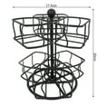 thumbnail image 6 of Joernso Teabag Storage Rack 2 Tiers Rotary Hollow Iron Stable Structure with 6 Compartments Countertop Tea Bag Spinning Carousel Home Office Kitchen Coffee Bag Organizer, 6 of 7