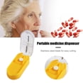 thumbnail image 4 of Caja rectangular portátil para cortar tabletas dispensador de pastillas estuche de Ndcxsfigh almacenamiento (amarillo), 4 of 8
