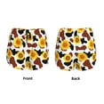 thumbnail image 5 of Vsdgher Cow Print Sunflower Print Women's Running Double Layer Shorts High Waisted with Pockets Elastic Yoga Workout Athletic Gym Sports, 5 of 8