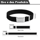 thumbnail image 2 of Paquete de 3 cinturones elásticos para niños, 2,5 x 75 cm, cinturón elástico ajustable para niños, cinturón con hebilla magnética cuadrada, cinturón elástico para niños para pantalones, 2 of 7