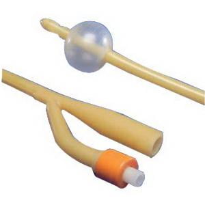 3 Way Latex - Kendall Ultramer 2-Way Foley Catheter, Latex, 16Fr, 30cc Balloon Capacity 1 Count