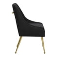 thumbnail image 2 of Maxine Dining Chair Black & Gold Dining Chair, Modern Style, Soft and smooth velvet fabric, Plywood, Indoor Dining, 2 of 5