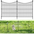thumbnail image 1 of Panels Decorative Garden Fence with Gate Dog Fence Outdoor for Yard Animal Barrier Fence No Dig Rustproof Metal Garden Edging Fence and Borders Temporary Fenc, 1 of 6