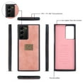 thumbnail image 4 of Allytech Compatible Galaxy Note 20 Ultra Wallet Case,Multi-Functional PU Leather Zip Wristlets Clutch Detachable Magnetic Card Slots Cash Purse Protection Cover for Samsung Galaxy Note 20 Ultra,Pink, 4 of 10