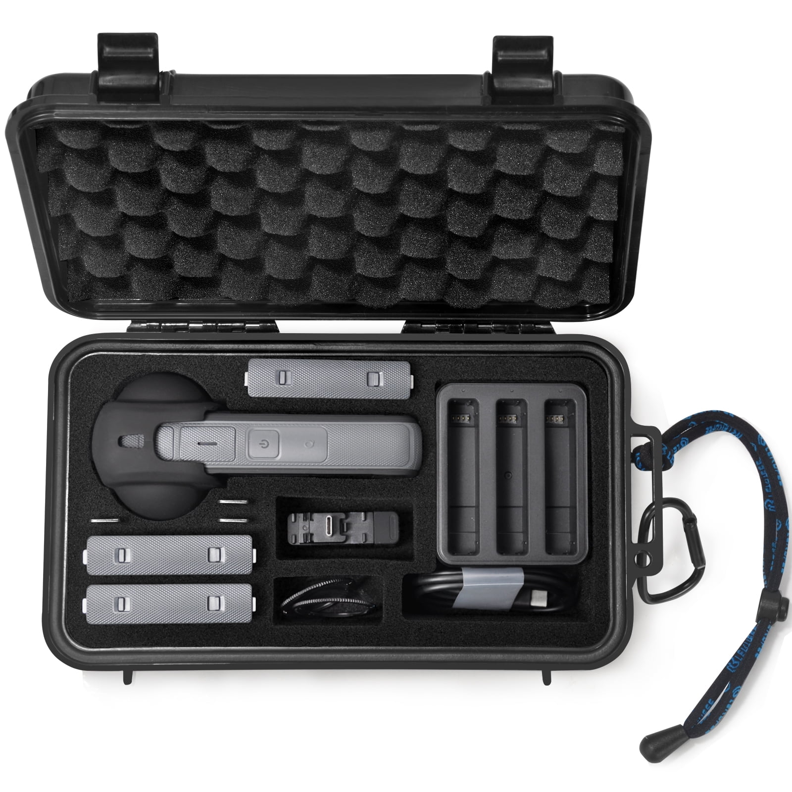 Waterproof GoPro Storage Case Lekufee Waterproof Hard Travel Case For ...