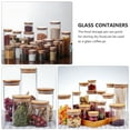 thumbnail image 2 of EeaseCA 2pcs Glass Storage Jars Kitchen Sealed Containers with Bamboo Lid (300ML), 2 of 8
