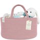 thumbnail image 1 of Organizador de pañales KiddyCare, XL, rosa (estampado floral), 1 of 6