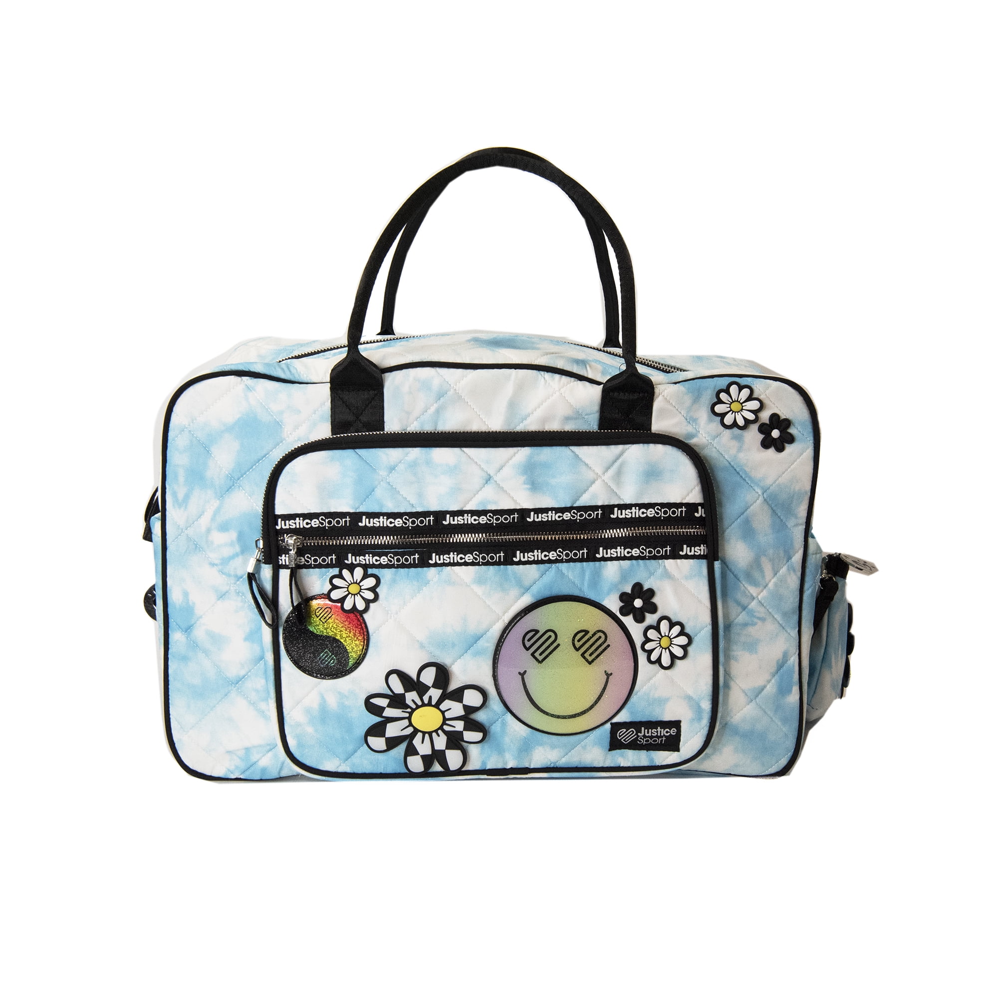 Justice Girls Tie Dye Weekender Bag, 3-Piece Multi-Color