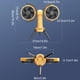 thumbnail image 5 of Wosthever Ventilador portátil oscilante de 270°, ventilador de 360°, ventilador con pilas, ventilador de Camping recargable, ventilador carpas, 5 of 6