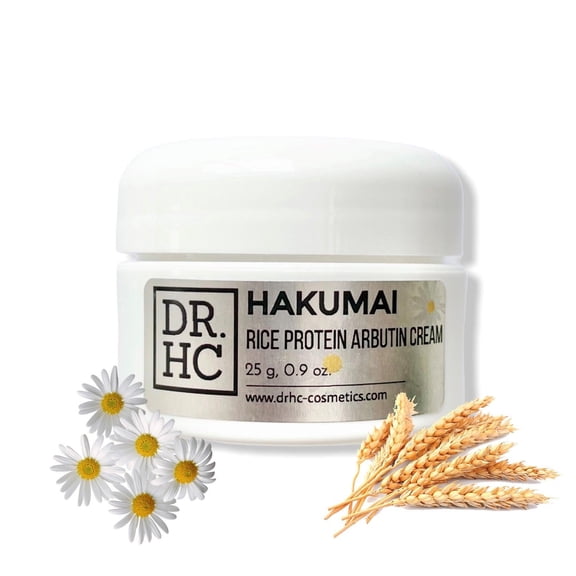 DR.HC Hakumai Rice Protein Arbutin Cream (25~40g, 0.9~1.4oz) (Skin brightening, Anti-acne, Anti-blemish, Anti-aging...) SHIP TO: USA, SIZE: Small (25g)
