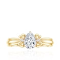 thumbnail image 4 of Certified Pear Lab Grown Diamond Engagement Ring, 0.6 Carat - EF-VS Quality - With Jewelry Box, 14K Yellow Gold, US 5.50, 4 of 8