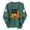 Army Green, variant on Cute Halloween Sweatshirt Women Black Cat Pumpkin Sleeve Graphic Print Crew Neck Long Sleeve Pullover Oversized Fleece Lined Fall Top for Spooky Season Holiday Party and Casual Outfits