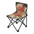 thumbnail image 2 of BZSMCE Camping Chairs Modern Colorful Horse Amidst Lotus Pattern Folding chair, 2 of 8