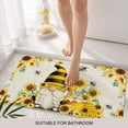 thumbnail image 3 of Sunflower Door Mat&nbsp;Indoor Outdoor Entrance, Non Slip Rug for Kitchen Bathroom Entryway Rug, Gnomes Flower Bee Eucalyptus Leaves Farmhouse Washable Doormat Floor Mat 24x36 Inch, 3 of 8