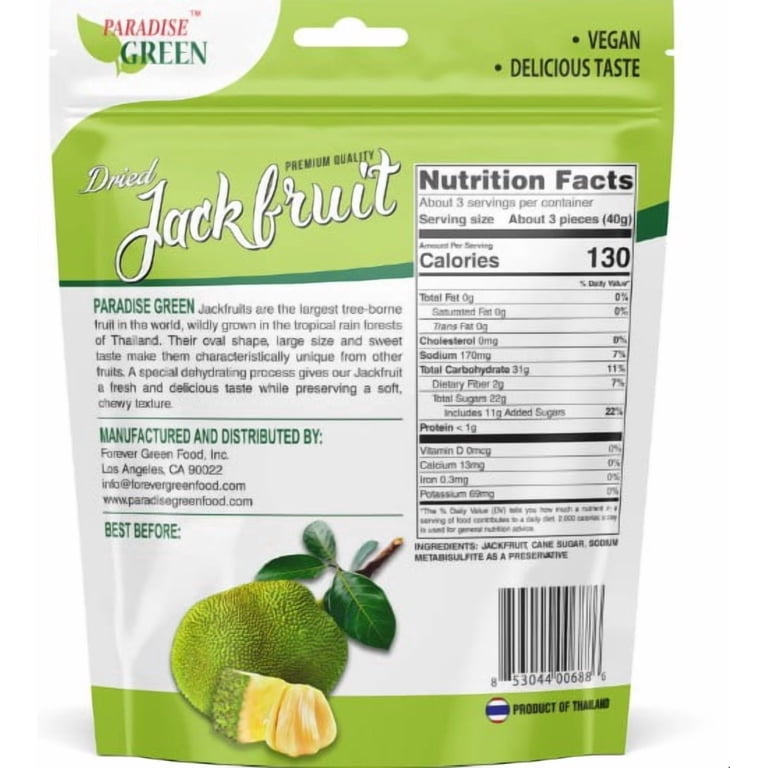 2 pack) Paradise Green Dried Jackfruit 5oz x5 pack - Walmart.com