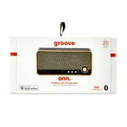 onn Medium Black Wi-Fi Speaker with Multi-Directional Sound and Bluetooth