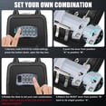 thumbnail image 4 of Large Key Lock Box, [Hanging & Wall Mounted] Diyife Large Capacity Lock Box for Car Keys Outdoor, Waterproof Resettable 4 Digit Combination Car Key B, 4 of 7