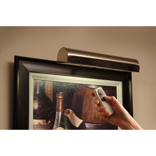 11 1//2 inch Polished Brass Concept 101L Cordless Remote Control LED Picture Light