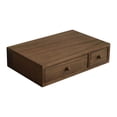thumbnail image 3 of DOLITY Wooden Desktop Organizer Creative Monitor Stand Riser for Desk Office Indoor 2 Drawer, 3 of 9