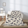 thumbnail image 2 of Sikiie Horse Cozy Flannel Fleece Throw Blanket: Lightweight & Thick for All Seasons - Perfect for Women, Men, & Kids"50"x40", 2 of 6