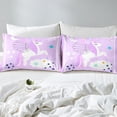 thumbnail image 5 of Erosebridal Unicorn Stars Sheet Set Twin,Geometric Stripes Bedding Sets Twin Size,Dreamy Princess Twin Sheet Sets,Super Cozy Cartoon Room Decor,3pcs, 5 of 7