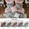 thumbnail image 2 of Multi-Color California King Comforter Set 8-Piece, Cotton Floral Bedding with Reversible Design, 2 of 17