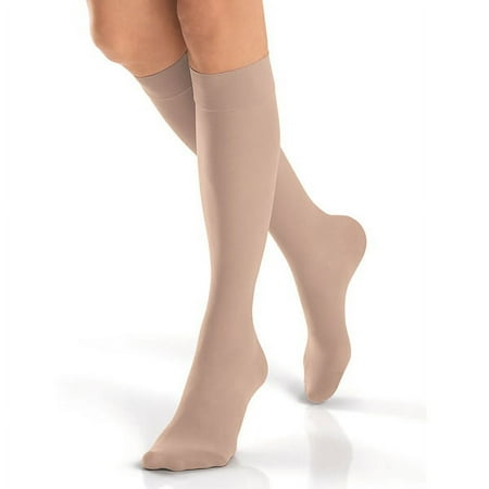 Jobst UltraSheer 20-30 Closed Toe Knee High Compression Stockings Natural Large Petite