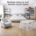 thumbnail image 3 of 2Pcs Disposable Clear Furniture Covers, Thickened Waterproof Dust Proof Bags, Heavy Duty Plastic Mattress Sofa Protectors, Moving & Renovation Supplies,Transparent Storage Covers for Tables Wardrobes, 3 of 7