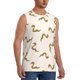 thumbnail image 2 of Fotbe Cartoon Snake Men's Camiseta sin Mangas Estampada para Hombres, Playera Casual para Gimnasio, Entrenamiento, Playa-Small, 2 of 7