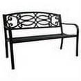 thumbnail image 2 of Black Scroll Garden Bench 49.2"L X 23.6"D X 33.46"H -, 2 of 2