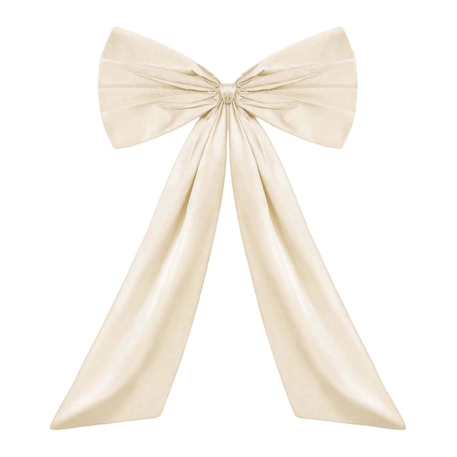 Large Decorative Bow with Long Flowing Tail, Oversized Statement Bow for Party Decorations, Wedding Backdrops, Wall Decor, Baby Shower and Christmas Tree Display Bow
