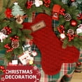 thumbnail image 7 of Ayieyill 18 Inch Dog Christmas Stocking, Bone Shape Stocking Christmas for Dog, Large Pet Stockings Hanging Christmas Decorations (Red Plaid), 7 of 7