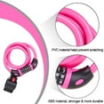 thumbnail image 4 of Ndakter Bike Lock 4/5.6 Feet Bicycle Cable High Security 5 Digit Resettable Combination Coiling Bicycle Lock Heavy Duty Anti Theft Cable With Mounting Bracket 1/2 Inch Diameter (4Ft Pink-12Mm), 4 of 4