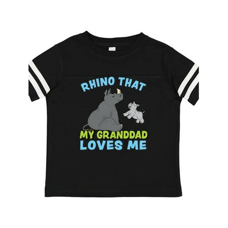 

Inktastic Rhino That My Granddad Loves Me with Cute Rhinos Gift Toddler Boy or Toddler Girl T-Shirt